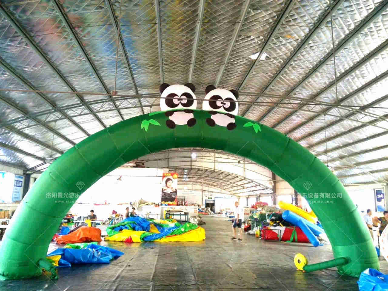 亳州熊猫喷绘拱门